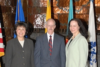 Dr. Yvette Roubideaux, Dale Burson, and Athena Elliott